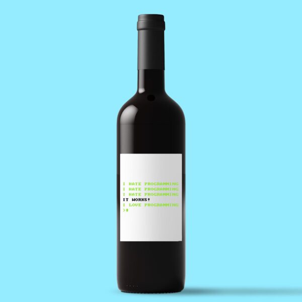 Love Programming - Geeky Wine/Beer Labels - Slightly Disturbed - Image 1 of 1