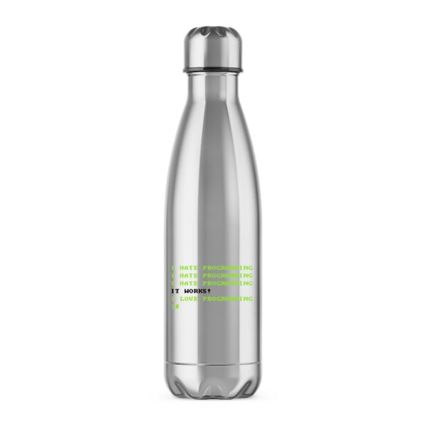 Love Programming - Geeky Water Bottles - Slightly Disturbed - Image 1 of 2