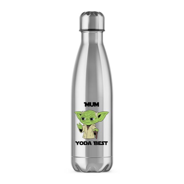 Mum Yoda Best - Geeky Water Bottles - Slightly Disturbed - Image 1 of 3
