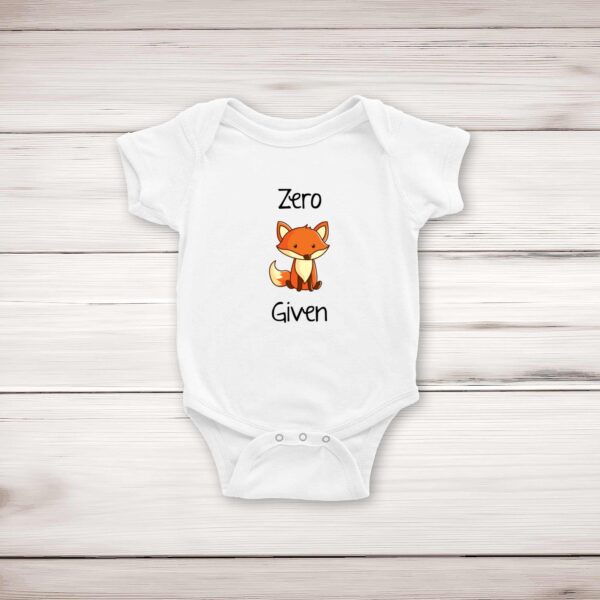 Zero Fox Given - Rude Babygrows & Sleepsuits - Slightly Disturbed - Image 1 of 4
