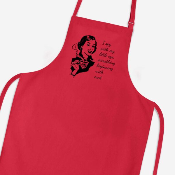 I Spy With My Little Eye - Rude Aprons - Slightly Disturbed - Image 1 of 2