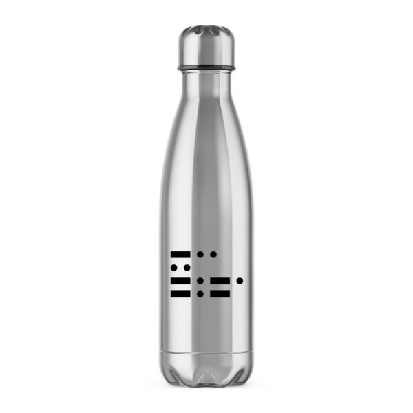 Morse Code Dick - Rude Water Bottles - Slightly Disturbed - Image 1 of 6