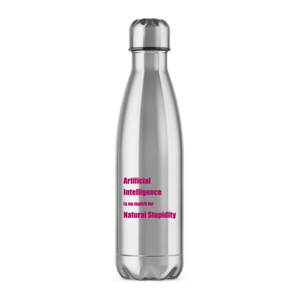 Natural Stupidity - Geeky Water Bottles - Slightly Disturbed - Image 1 of 3