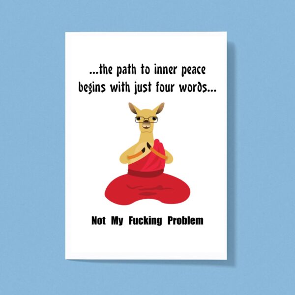 Path To Inner Peace - Rude Greeting Cards - Slightly Disturbed - Image 1 of 1