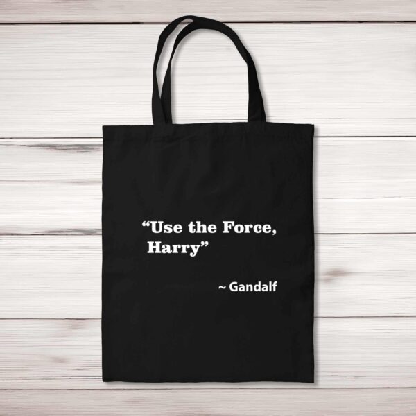 Use The Force - Geeky Tote Bags - Slightly Disturbed - Image 1 of 5