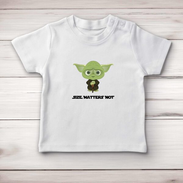 Size Matters Not - Novelty Baby T-Shirts - Slightly Disturbed - Image 1 of 4