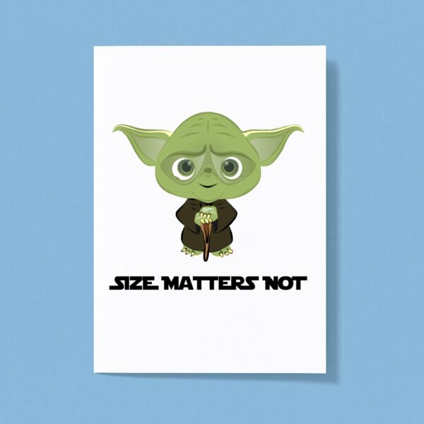 Size Matters Not - Novelty Greeting Cards - Slightly Disturbed - Image 1 of 1