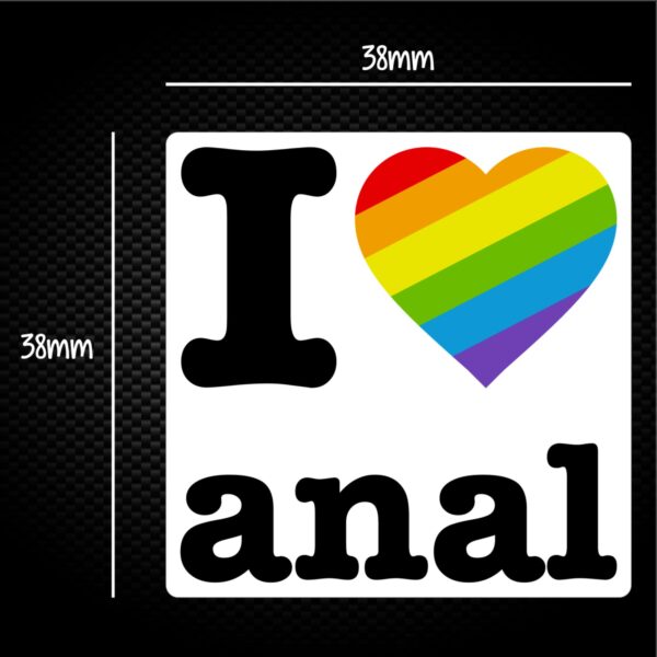 I Love Anal Pride Sticker Pack Rude Stickers Slightly Disturbed 