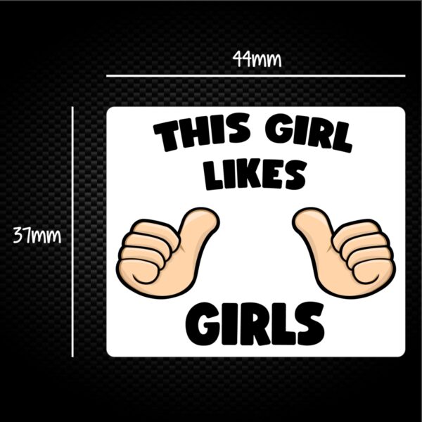 This Girls Likes Girls - Rude Sticker Packs - Slightly Disturbed - Image 1 of 1