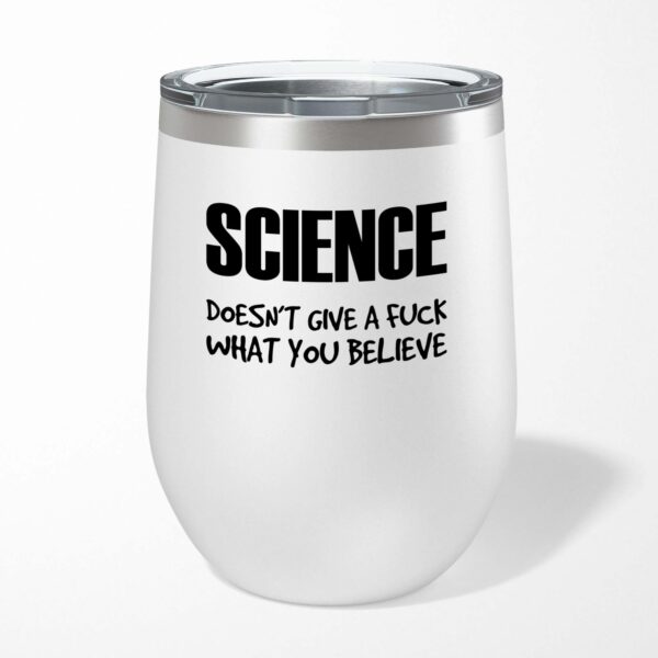 Science Doesn't Give A Fuck - Rude Wine Tumbler - Slightly Disturbed - Image 1 of 6