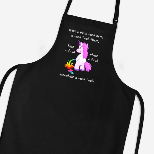 With A Fuck Fuck Here - Rude Aprons - Slightly Disturbed - Image 1 of 3