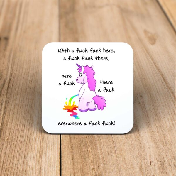With A Fuck Fuck Here - Rude Coaster - Slightly Disturbed - Image 1 of 1