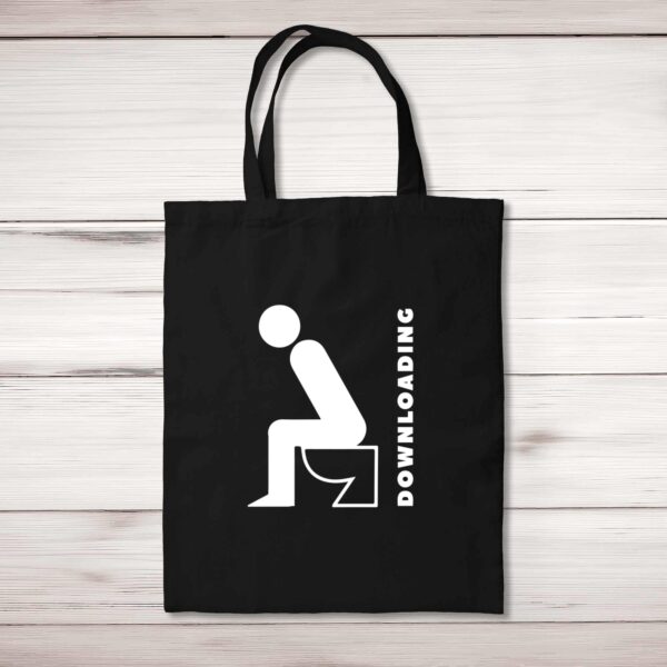 Downloading - Novelty Tote Bags - Slightly Disturbed - Image 1 of 5