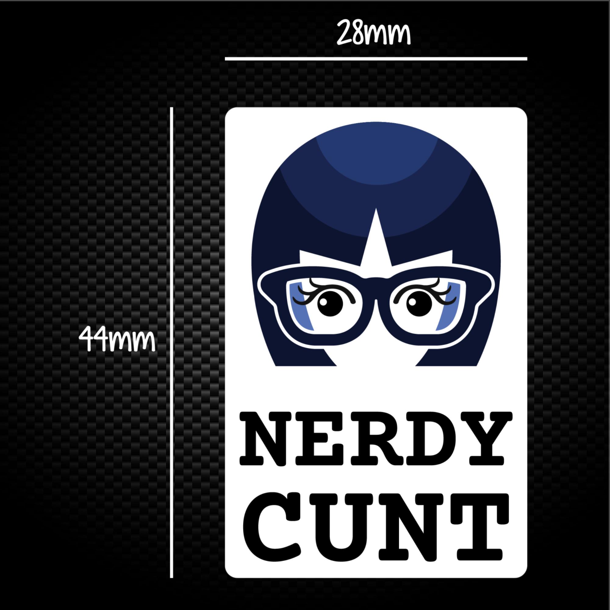 Nerdy Cunt Sticker Pack Rude Stickers Slightly Disturbed 