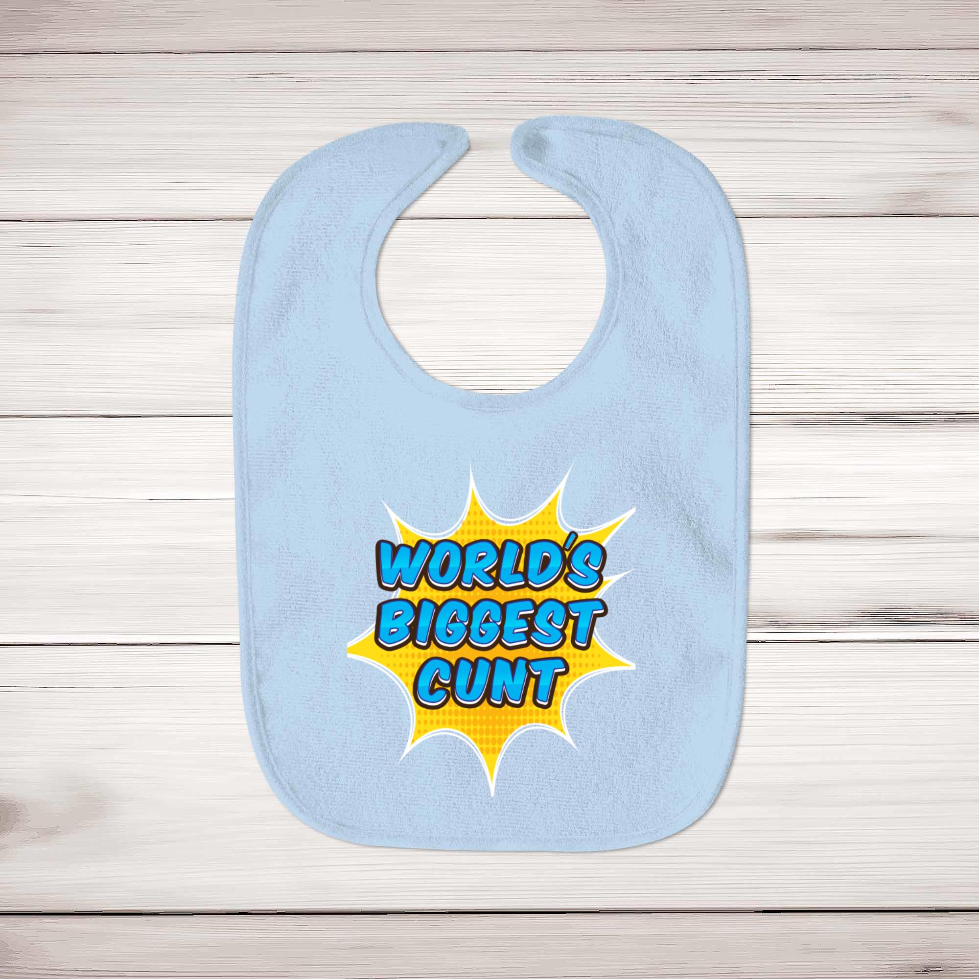 World S Biggest Cunt Baby Bib Rude Bibs Slightly Disturbed