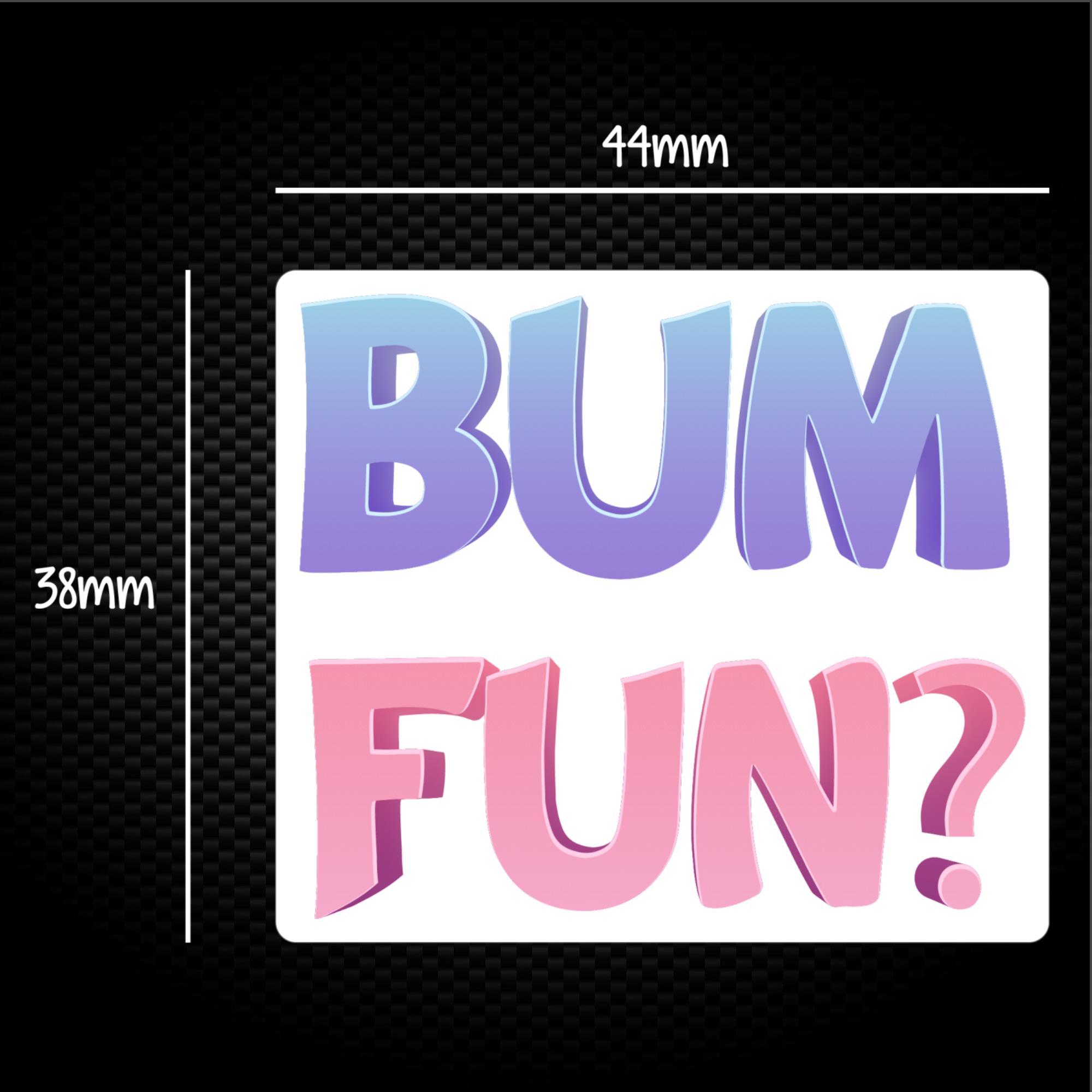 Bum Fun Sticker Pack Rude Stickers Slightly Disturbed 