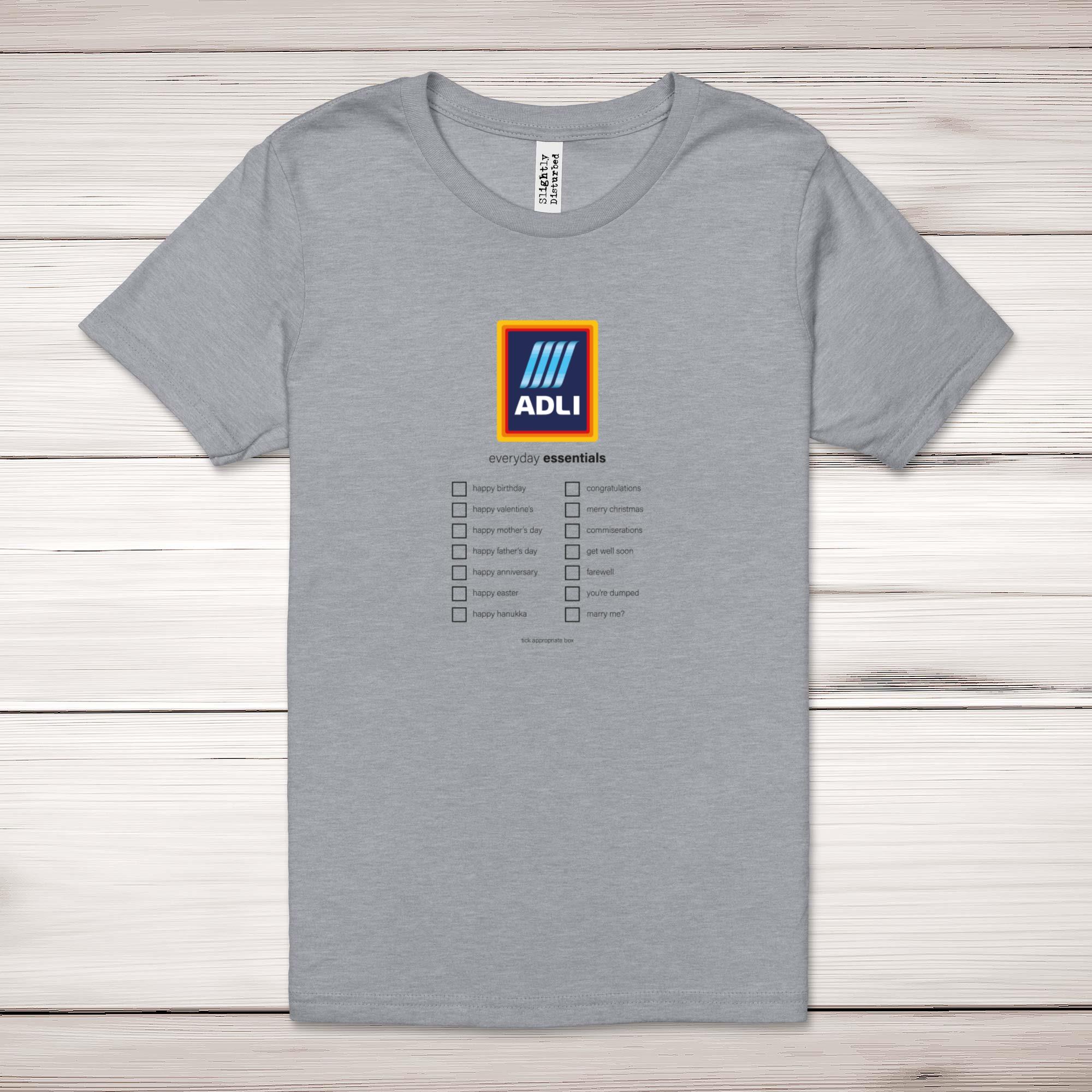 Aldi Everyday Essentials T-Shirt Novelty Tees Slightly Disturbed