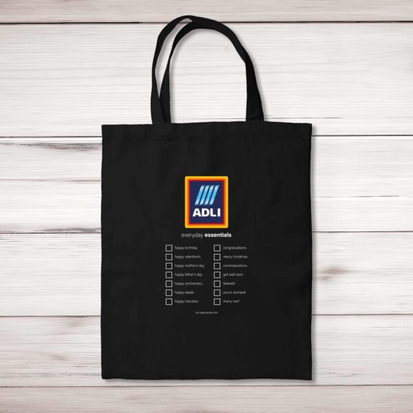 Aldi Everyday Essentials - Novelty Tote Bags - Slightly Disturbed