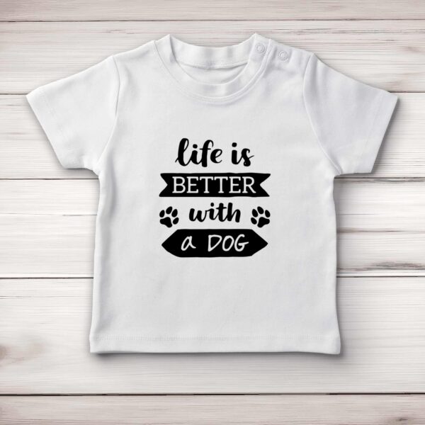 Life Is Better - Novelty Baby T-Shirts - Slightly Disturbed - Image 1 of 8