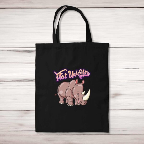 Fat Unicorn - Novelty Tote Bags - Slightly Disturbed - Image 1 of 5