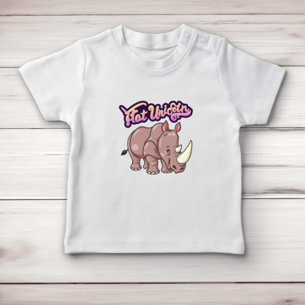 Fat Unicorn - Novelty Baby T-Shirts - Slightly Disturbed - Image 1 of 4