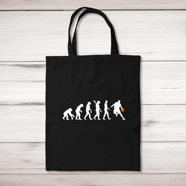 Evolution Of A Basketball Player - Novelty Tote Bags - Slightly Disturbed - Image 1 of 5