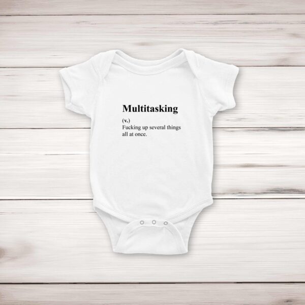 Multitasking - Rude Babygrows & Sleepsuits - Slightly Disturbed - Image 1 of 4
