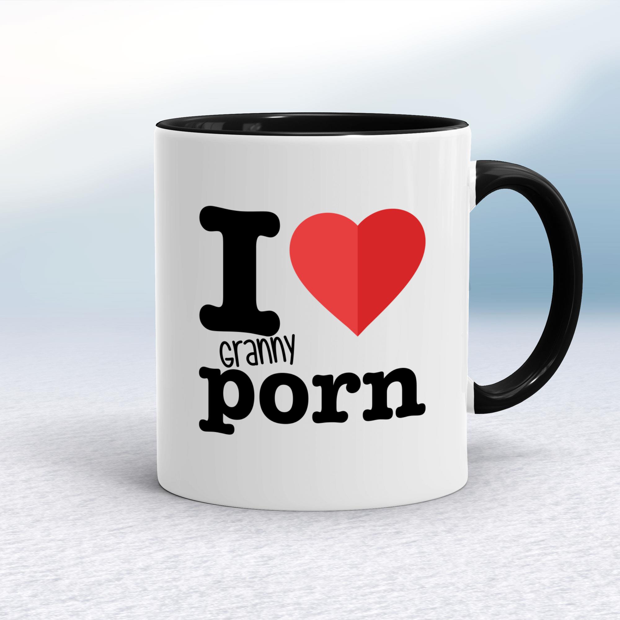 Granny Funny Porn - I Love Granny Porn Mug - Rude Mugs - Slightly Disturbed