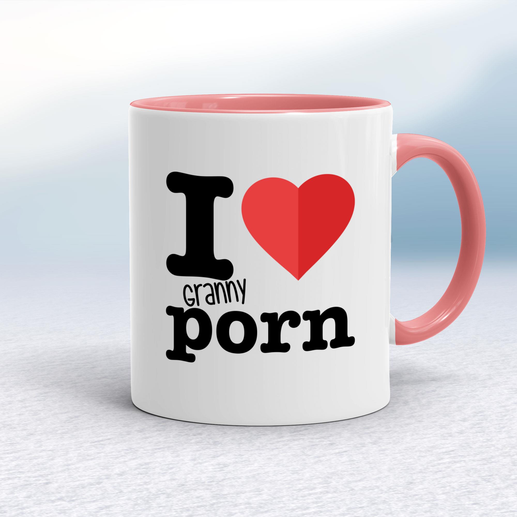 I Love Granny Porn Mug - Rude Mugs - Slightly Disturbed