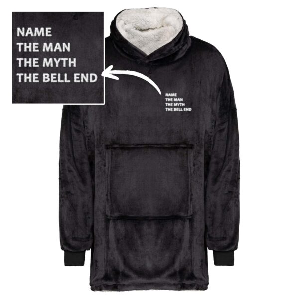 Personalised The Man The Myth - Rude Sherpa Hoodies - Slightly Disturbed - Image 1 of 4