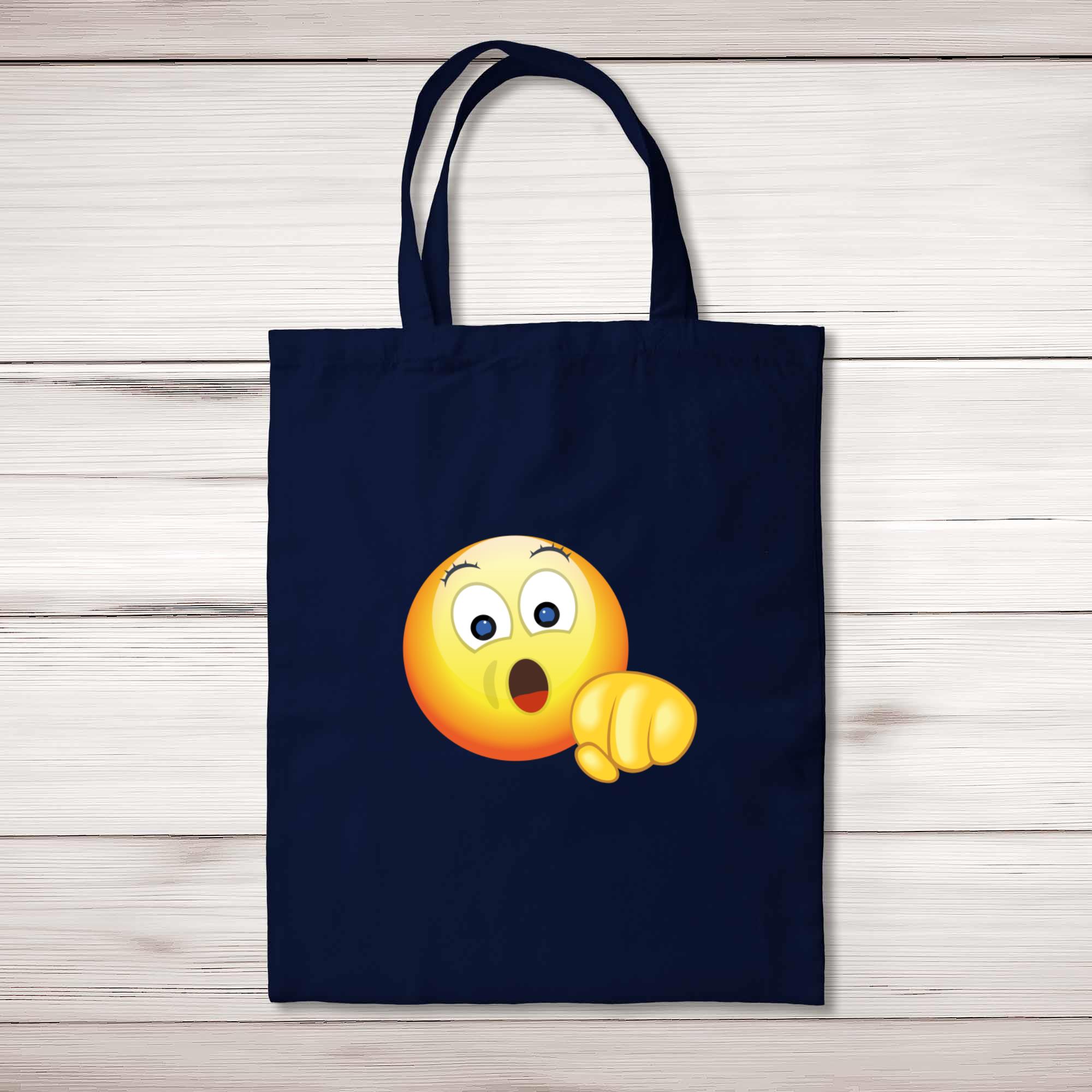 Blow Job Emoji Tote Bag Rude Bags Slightly Disturbed