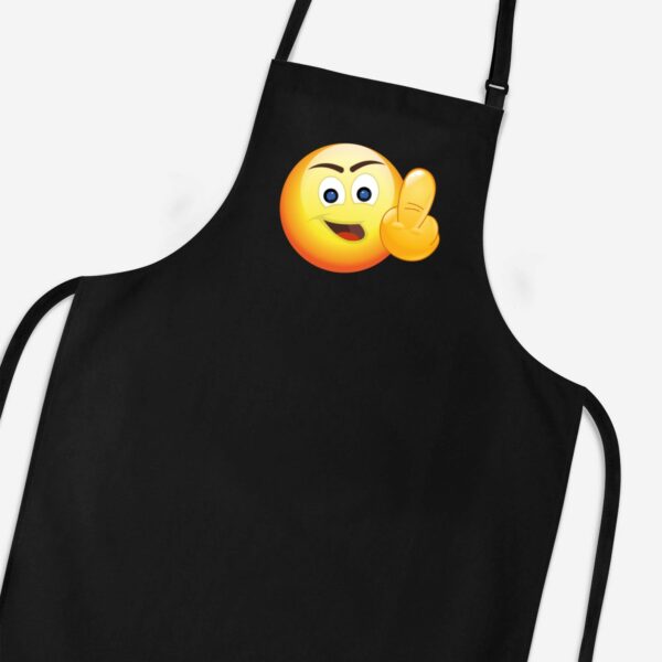 Up Yours Emoji - Rude Aprons - Slightly Disturbed - Image 1 of 3