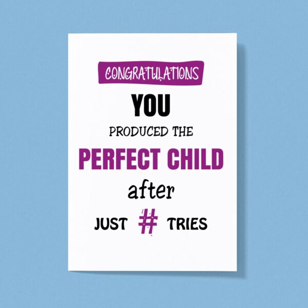 Perfect Child - Novelty Greeting Cards - Slightly Disturbed - Image 1 of 1