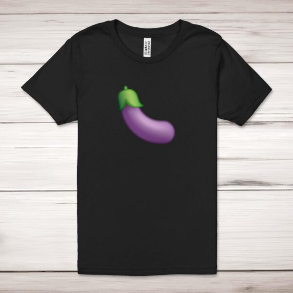 Aubergine Emoji - Rude Adult T-Shirts - Slightly Disturbed - Image 1 of 12