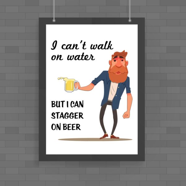 Stagger On Beer - Rude Posters - Slightly Disturbed - Image 1 of 1