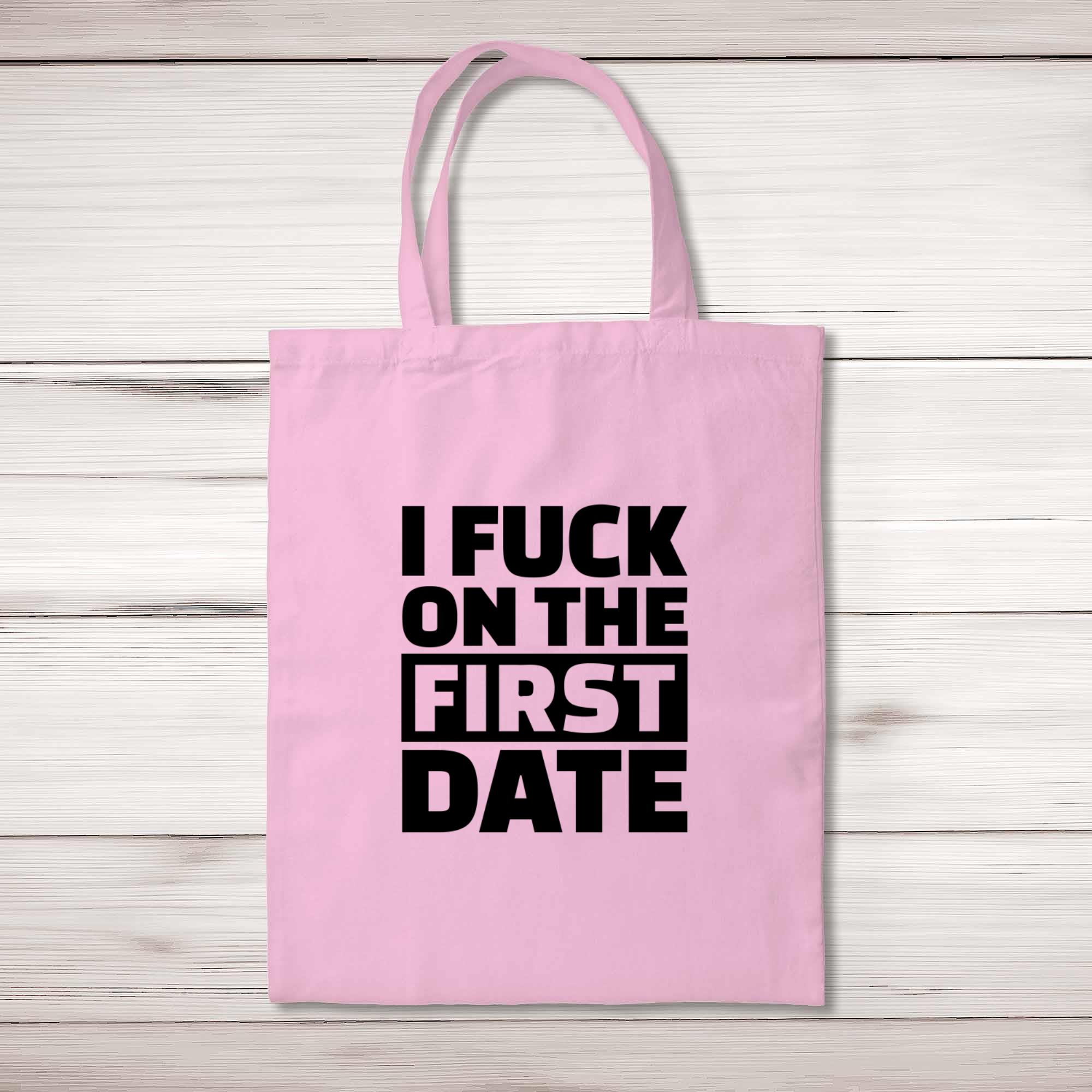 First Date Tote Bag Rude Bags Slightly Disturbed