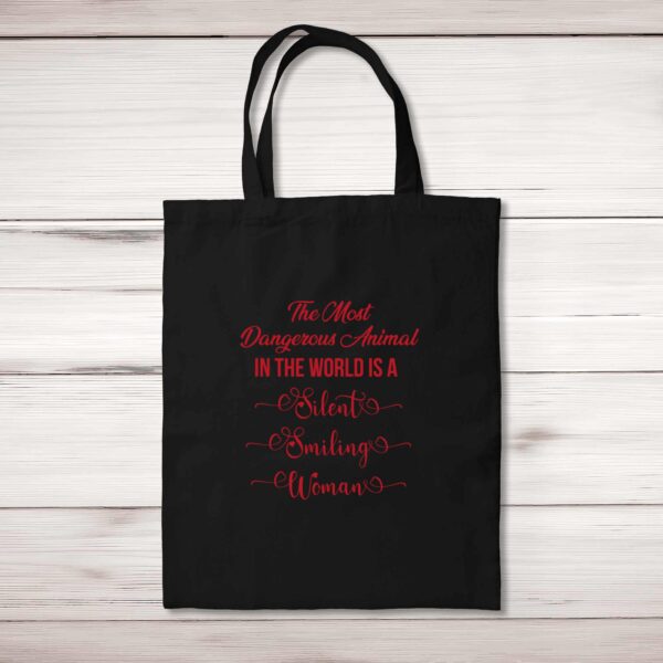 The Most Dangerous Animal - Novelty Tote Bags - Slightly Disturbed - Image 1 of 5