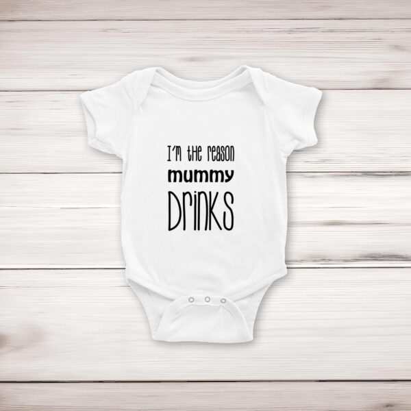 Personalised Im The Reason - Novelty Babygrows & Sleepsuits - Slightly Disturbed - Image 1 of 4